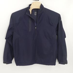 Zero Restriction Tour Series 1/4 Zip Long Sleeve Golf Jacket Dark Blue Men's M